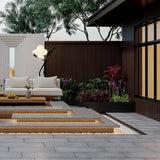 YLL YLL 6-Pack Slat Wall Panel with 2 Trims Wood Grain Slat Wall 96" x 6.2" WPC Slats 3D Wall Panels Walnut Grille YLL YLL