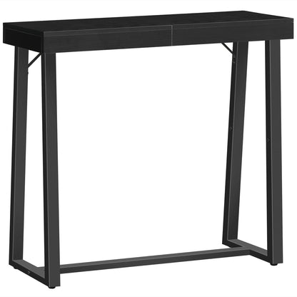 MAHANCRIS Narrow Console Table, Black Entryway Table for Hallway, Small Foyer Tables for Entryway, Behind Couch Sofa Table for Living Room, Hallway, Corridor, Easy Assembly, Black CTHB11801 - WoodArtSupply