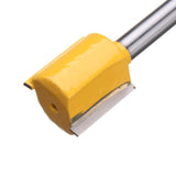 Bestgle Set of 5 Piece Straight Dado Router Bit Set ,Double Flute Straight Bit Carbide Wood Milling Cutter Woodworking Tools, Cutting Diameter 1/4",3/8",1/2",5/8",3/4"(Yellow, 1/4-Inch Shank ) Bestgle