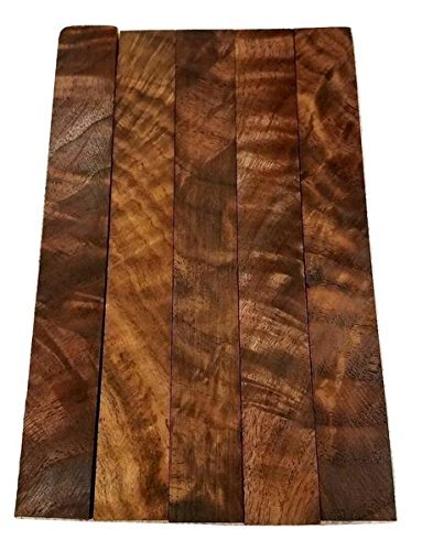 Burled Highly Figured Walnut Pen Blanks - 3/4" x 3/4" x 5" (5 Pcs) Barrington Hardwoods