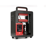 D9A91 5 Ton Portable Hydraulic Heat Press Machine 2.3 x 4.7 Inch Dual Heating Plate, red/black D9A91