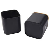 Juvale Set of 2 Black Flour and Sugar Canisters for Kitchen, Iron Containers for Storage (40 oz, 4.5 x 6 In) Juvale