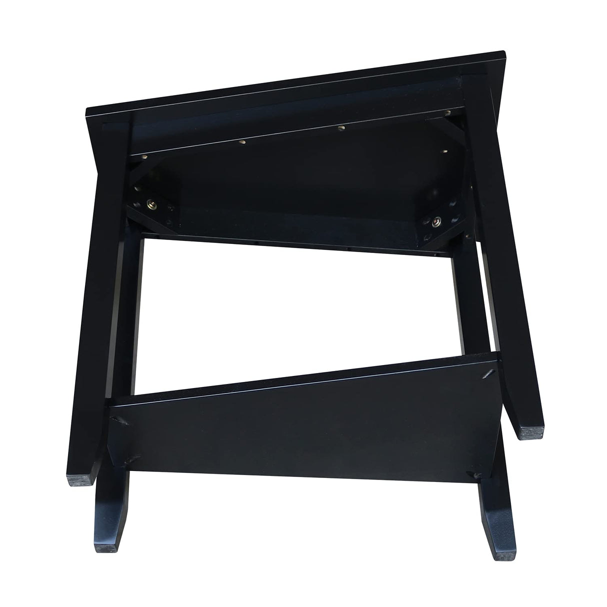 IC International Concepts International Concepts Keystone Accent Table, Black IC International Concepts