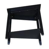 IC International Concepts International Concepts Keystone Accent Table, Black IC International Concepts