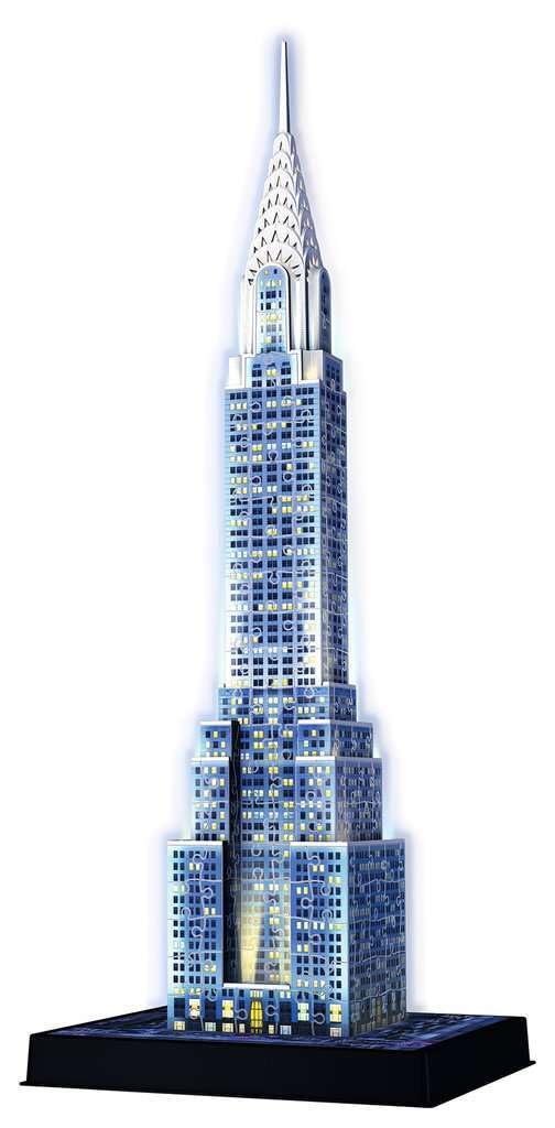 Ravensburger - Chrysler Building 3D Puzzle - Night Edition - 216 Piece 3D Jigsaw Puzzle for Kids and Adults - Easy Click Technology Means Pieces Fit Together Perfectly Ravensburger