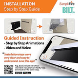 SimpliFire Format 36-Inch Wall Mount Electric Fireplace with 50-Inch Floating Mantel (SF-FORMAT36-SF-FM50-WH) SIMPLIFIRE