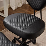 Ergonomic Home Office Chair with Wheels, Swivel Cross Legged Desk Chair, Plush Wide Criss Cross Kneeling Chair for Meditation,Black Merax