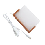 HUANGGG Acrylic LED Lighted Sublimation Photo Frame with Wood Stand Heat Transfer Picture Frame Home Decoration HUANGGG