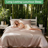 Luxury Organic Tencel & Viscose from Bamboo Cooling Sheet Set,Silky Soft Lyocell Sheets with Deep Pocket, Hypoallergenic & Breathable Bedding with Pillowcases (Sand, King) Pillcase