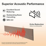 KANAGAWA Wood Wall Panels, 2 Pack Wood Slat for Wall, Decorative Acoustic Panels for Interior Wall, 94.5"×12.6" Slat Wall Paneling, 3D Soundproof Panels for Living Room, Bedroom, Offices, Walnut KANAGAWA