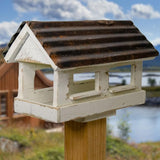 Bird in Hand Amish Made Covered Bridge Bird Feeder, Small WoodArtSupply