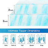 Sweetcrispy Memory Foam Mattress Topper King, 3 Inch Thick Gel Infused Cooling Toppers Pad for King Size Bed, Sleeper Sofa, RV, Camper, CertiPUR US Certified, Ventilated and Breathable Sweetcrispy