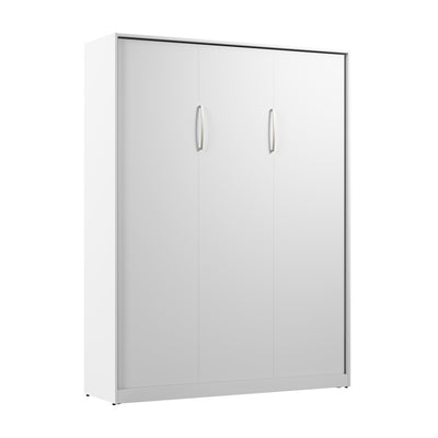 Bestar Claremont 65W Queen Murphy Bed in White, Sleeping Arrangement for Multipurpose Area, Bedroom, Guest Room, or Living Room