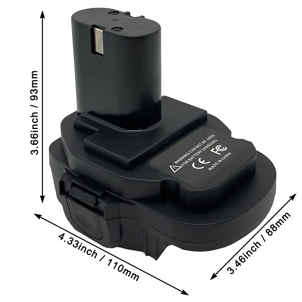 QINIZX Battery Adapter for Makita 18 Volt NiCad & NiMh Cordless Power Tools, Convert Makita BL1830B BL1850 BL1860 BL1840B 18V Lithium-Ion Battery to Makita 18V Ni-Cd/Ni-Mh Battery Converter QINIZX
