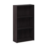 Furinno Basic 3-Tier Bookcase Storage Shelves, Dark Walnut Furinno