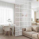 Boshen 24PCS Hanging Room Divider Wall Screen Panel Room Divider Panels Privacy Screen Divider Home Decor for Living Room Bedroom Home Office Restaurant Decor-Window Flower Boshen