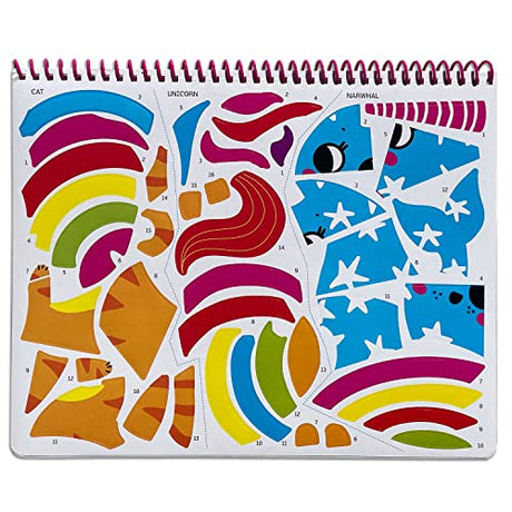Sticker by Number Unicorns, Kittens, & More For Kids: 15 Pictures Include Kitten, Unicorn, Narwhal, Penguin, Owl, Flamingo and more! Lodi Publishing