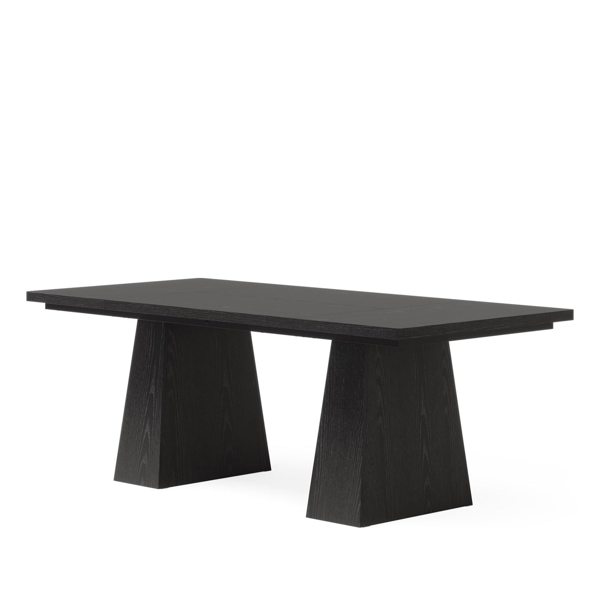 Tribesigns 63-Inch Executive Desk, Large Office Computer Desk with Double Pedestal, Modern Simple Workstations Writing Table Conference Table Business Furniture for Home Office, Black Tribesigns