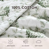 Laura Ashley - Twin Quilt Set, Elegant Lightweight Bedding with Matching Sham(s), Super Soft and Cozy Home Decor (Portland Floral Green, Twin) Laura Ashley