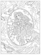Creative Haven Magnificent Mermaids Coloring Book (Adult Coloring Books: Fantasy) Dover Publications