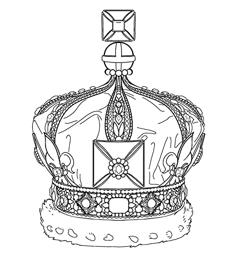 The Unofficial The Crown Coloring Book: British royal designs for fans of the show