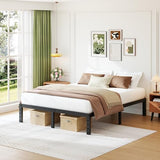 COMASACH 14 Inch King Size Bed Frame Supports up to 2000lbs, No Box Spring Needed, Platform with Heavy Sturdy Metal Steel, Easy Assembly, Under Bed Storage, Noise-Free, Non-Slip COMASACH
