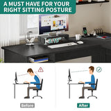 YITAHOME L Shaped Desk with Power Outlets, 60 Inch Computer Desk Corner Desk with File Drawer, Home Office Desk with Monitor Stand & Storage Shelves, L-Shaped Desk with File Cabinet, Black YITAHOME