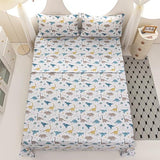 Vinogusto Twin Size Bed Sheets for Boys Kids - 3-Piece Jurassic Dinosaur Bedding Set, Breathable Light Grey Dino 3D Fitted Sheets with 14" Deep Pocket, Ultra-Soft Lightweight Bedroom Essentials Vinogusto
