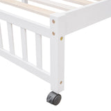 Harper & Bright Designs Twin Over Full Bunk Bed with Storage, Solid Wood Loft Bunk Bed with 6 Drawers and 3 Flexible Shelves,for Kids Teens Adults (White) Harper & Bright Designs