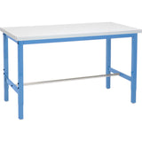 Global Industrial Production Workbench - Plastic Laminate Square Edge - Blue, 60" W x 30" D Global Industrial