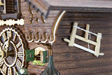 Cuckoo-Palace German Cuckoo Clock - The Brotzeit House - with Quartz Movement - 10.3 inches high - Black Forest Clock Cuckoo Palace