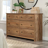 Sauder River Ranch 6-Drawer Bedroom Dresser Sindoori Mango, Sindoori Mango finish Sauder