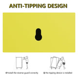 DAYTOYS Metal Srorsge Cabinet for Kids Bedroom, School Classroom,Office, Home-Kids Lockers Cabinet with 2 Shelves and Hanging Rod-Stackable Steel Storage Cabinet for Home (Yellow) DAYTOYS