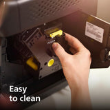 PHILIPS 2200 Series Fully Automatic Espresso Machine, Classic Milk Frother, 2 Coffee Varieties, Intuitive Touch Display, 100% Ceramic Grinder, AquaClean Filter, Aroma Seal, Black (EP2220/14) PHILIPS