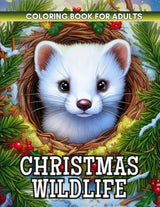 Christmas Wildlife Coloring Book: Experience a forest Christmas alive with wildlife—friendly deer, playful foxes, winter birds, and moonlit trails in ... wonder, and peaceful coloring therapy. Majosta