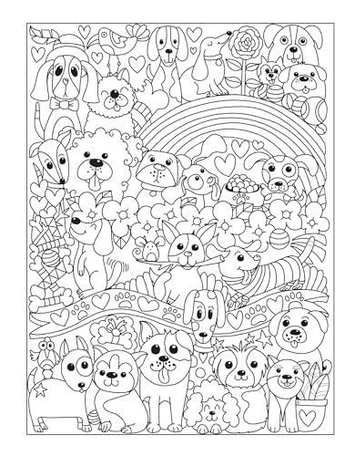 Creative Haven Adorable Dogs Coloring Book (Adult Coloring Books: Pets)