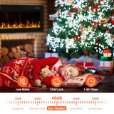 Eueiriup 2025Upgraded 72” Recessed and Wall Mounted Electric Fireplace, Ultra Thin Narrow Beleze Fire Places with Remote Control, Screen Control,Adjustable Flame Colors and Speed Eueiriup