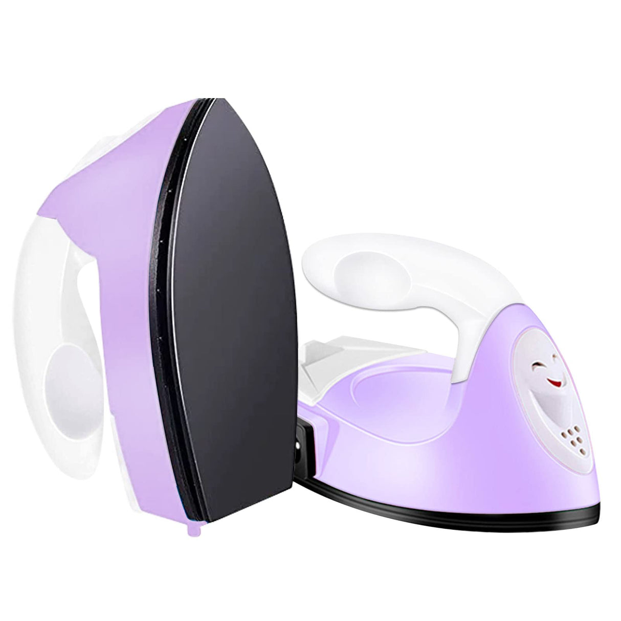 Mini Heat Press Small Iron Portable Heat Press Machine Mini Craft Iron with Charging Base Accessories for DIY T-Shirts, Shoes, Bag and Hats Heat Transfer Vinyl Projects (Light Purple) ACHENYUANYUAN
