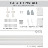 Lotus & Windoware Cordless, 2 Inch Faux Wood Blind, 35" Wide x 72" Long, Window Blinds, Blinds & Shades, Blinds for Indoor Windows, Embossed, Bright White LOTUS & WINDOWARE