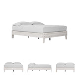 Signature Design by Ashley Shawburn Modern Farmhouse Platform Bed, Queen, Whitewash Signature Design by Ashley