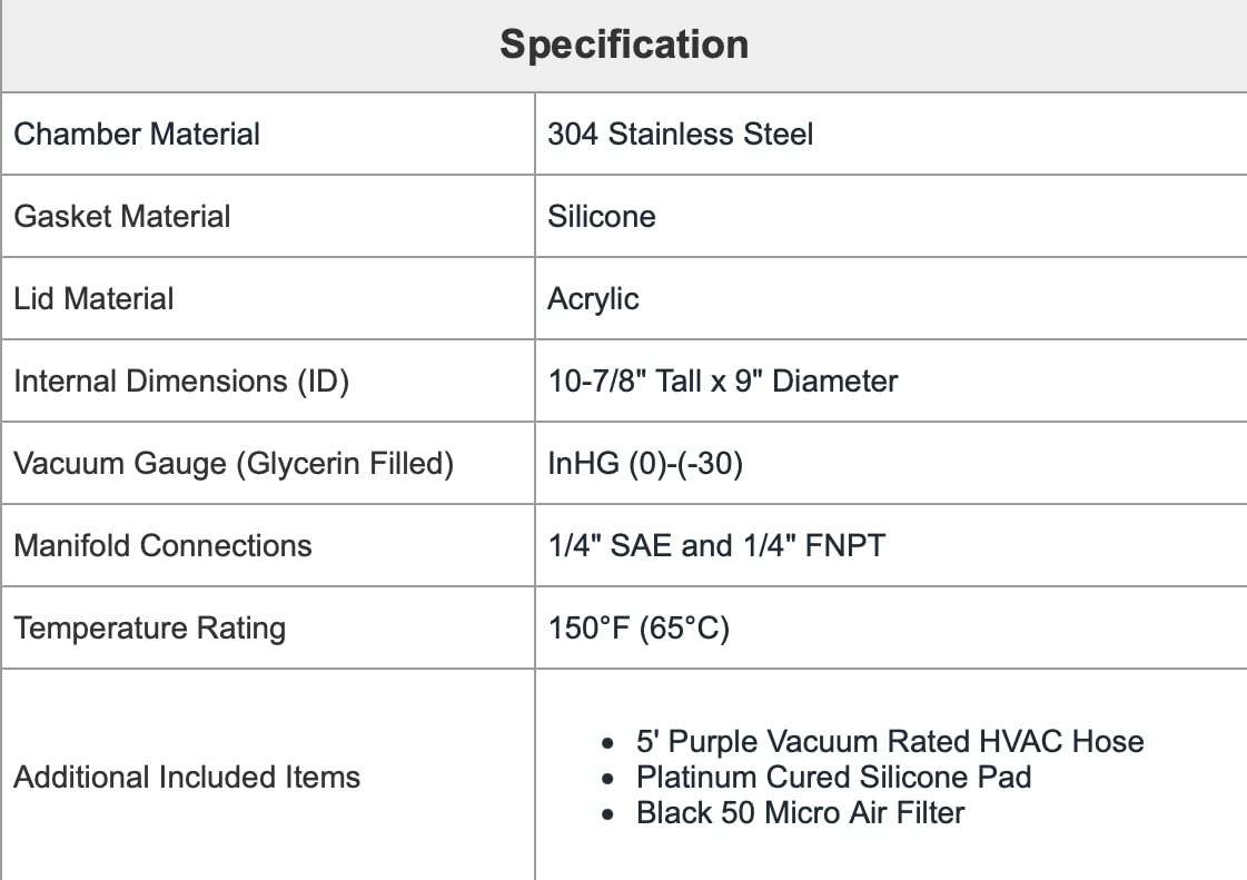 BVV 3 Gallon Stainless Steel Vacuum Chamber BEST VALUE VACS