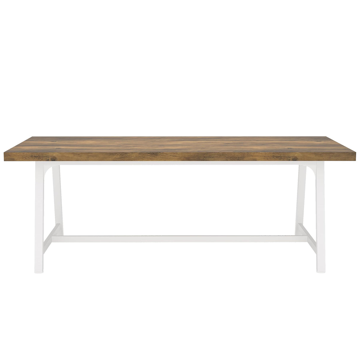 Tribesigns 6FT Rectangle Conference Table, 70.87L x 33.46W x 29.92H Inches Meeting Table for Conference Room, Vintage Wood Office Executive Desk with Strong Metal Frame for 6 People (Oak) Tribesigns