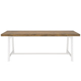 Tribesigns 6FT Rectangle Conference Table, 70.87L x 33.46W x 29.92H Inches Meeting Table for Conference Room, Vintage Wood Office Executive Desk with Strong Metal Frame for 6 People (Oak) Tribesigns