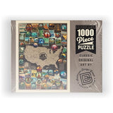 MyPuzzle 63 American National Parks: Collage Map, Vintage Poster - Premium 1000 Piece Jigsaw Puzzle for Adults MyPuzzle.com