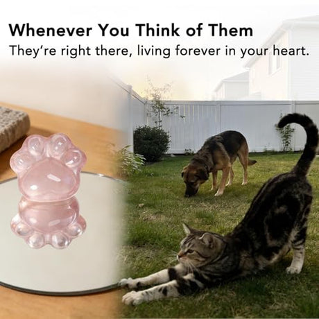 Pet Loss Sympathy Gift – Rose Quartz Heart Crystal with Memorial Card, In Loving Memory Keepsake, Healing Crystal for Dog Loss, Bereavement Support Gift, Pocket Hug for Easter Comfort (Pet Loss) Nuyviare