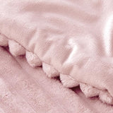 BEDELITE Fleece Queen Comforter Set -Super Soft & Warm Fluffy Pink Bedding, Luxury Fuzzy Heavy Bed Set for Winter with 2 Pillow Cases BEDELITE