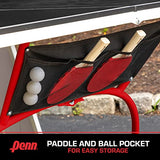 Penn Easy Setup Full Size Table Tennis Table – 100% Preassembled – Sets up in Under 5 Minutes – Play Anywhere – Compact Storage – Ping Pong Table with 2 Paddles and 2 Balls Penn