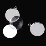 60 Sublimation Pendant Tray for Jewelry Making Include 20 Round Blank Pendant Base 20 Flatback Clear Glass Dome 20 Aluminum Sheet Sublimation Blanks Jewelry for DIY (20 mm) Hicarer