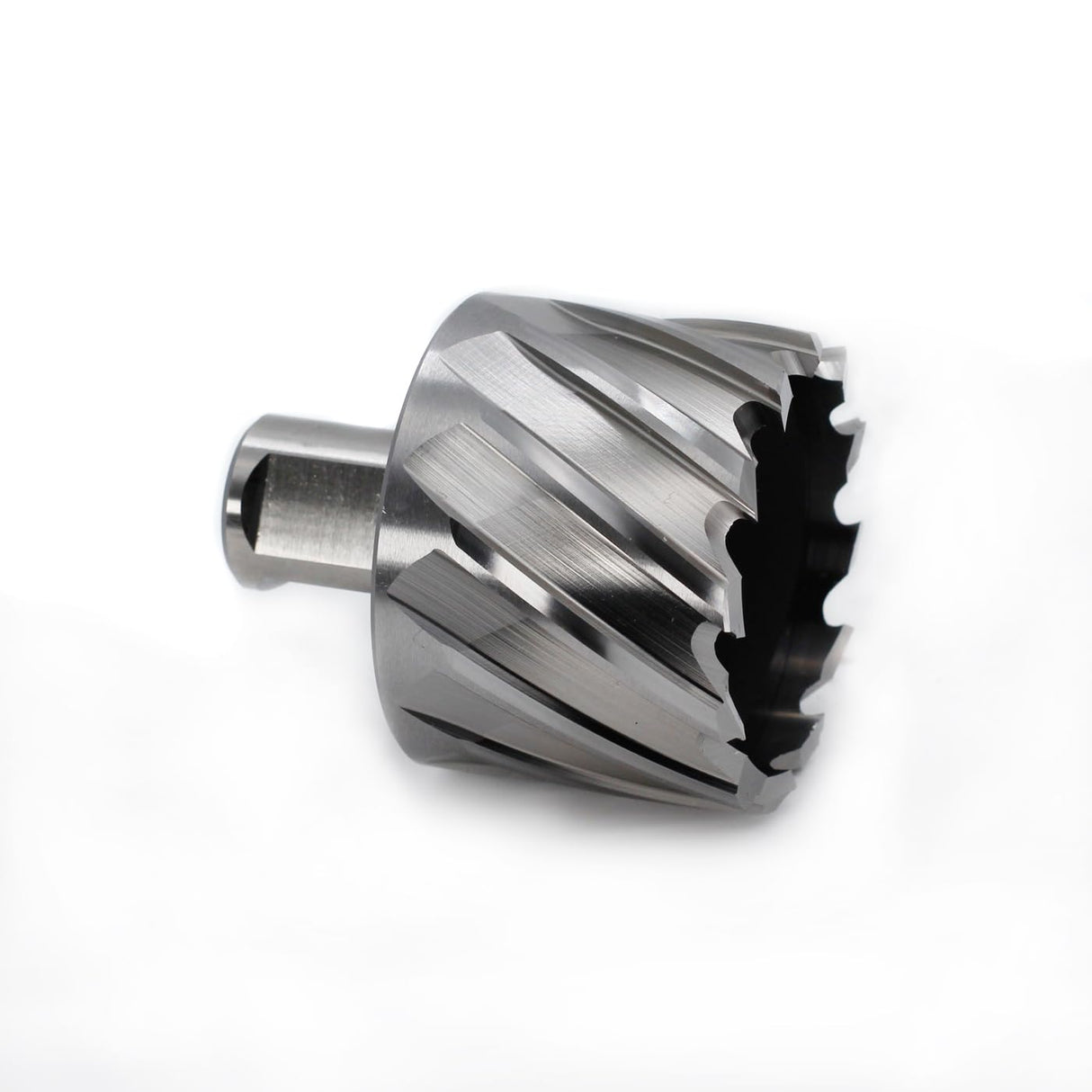 OSCARBIDE Annular Cutter 2 inch Cutting Diameter,1 inch Depth of Cut,3/4 inch Weldon Shank 2 Flat Mag Drill Bit with Pilot Pin for Magnetic Drill Press,1 Piece OSCARBIDE