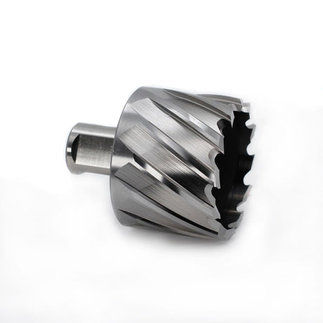 OSCARBIDE Annular Cutter 2 inch Cutting Diameter,1 inch Depth of Cut,3/4 inch Weldon Shank 2 Flat Mag Drill Bit with Pilot Pin for Magnetic Drill Press,1 Piece OSCARBIDE